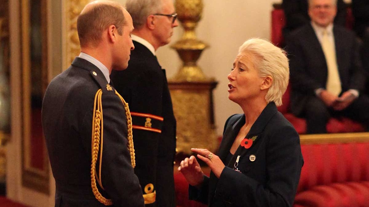 Emma Thompson's awkward encounter with Prince William at Buckingham