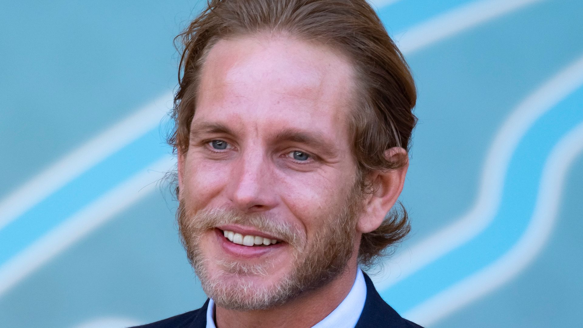  Andrea Casiraghi smiling in a close-up photo