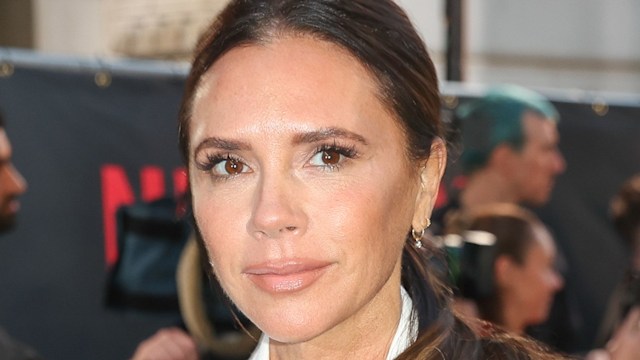 Victoria Beckham attends the UK Premiere of "Beckham" at The Curzon Mayfair on October 3, 2023 in London, England.