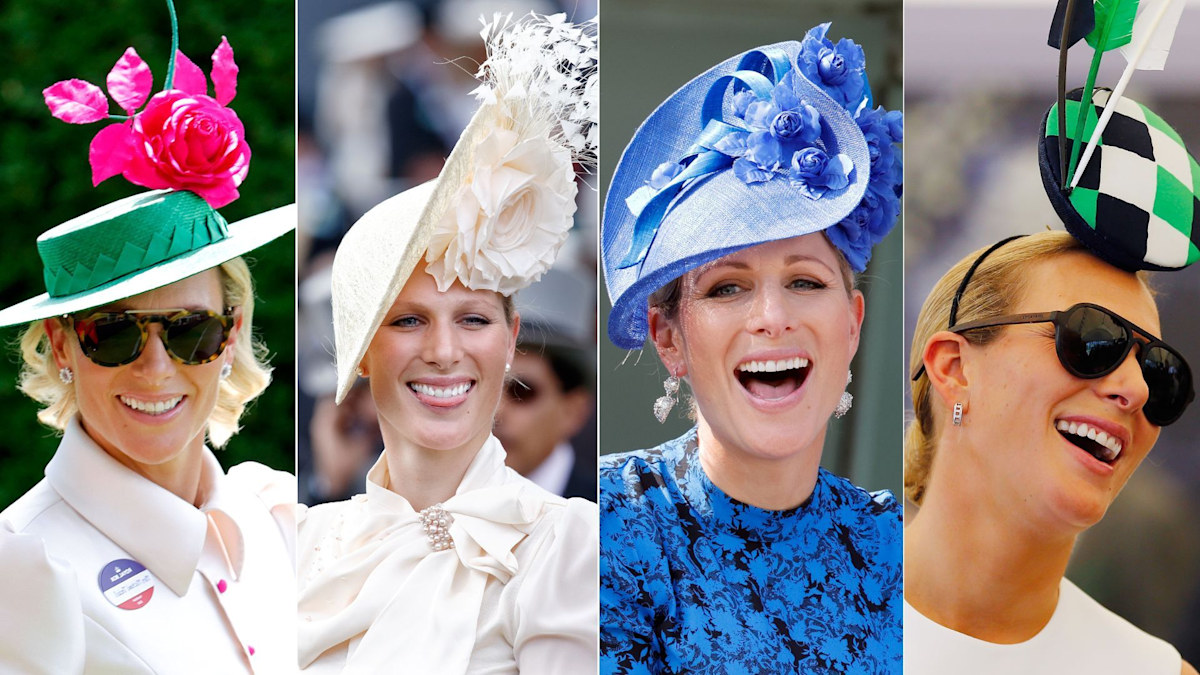 Zara Tindall's most marvellous millinery moments: Feathered hats, hot pink fedoras, more