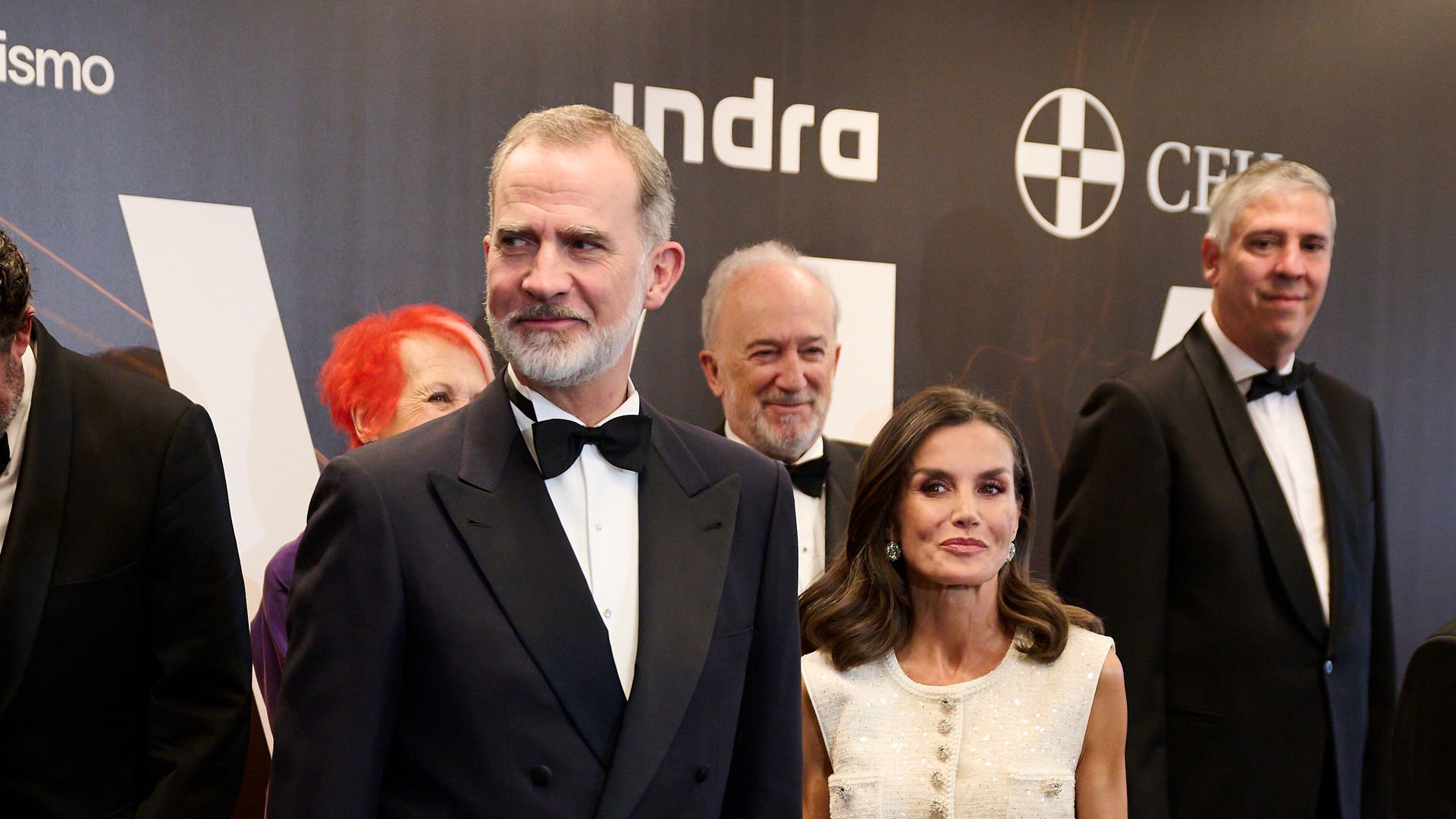 Queen Letizia is an absolute vision in white as she steps out alongside King Felipe VI