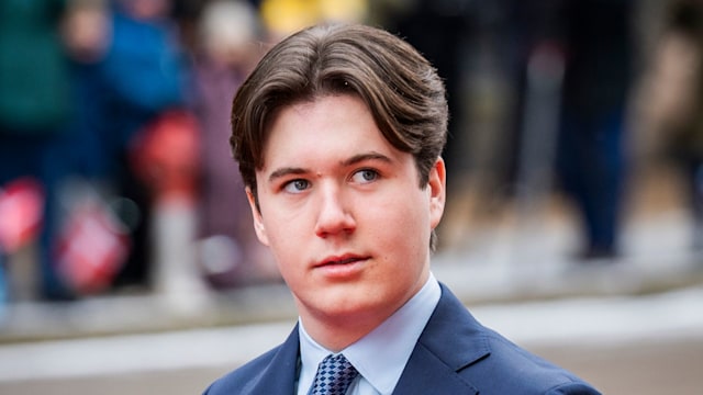 Crown Prince Christian of Denmark in a suit