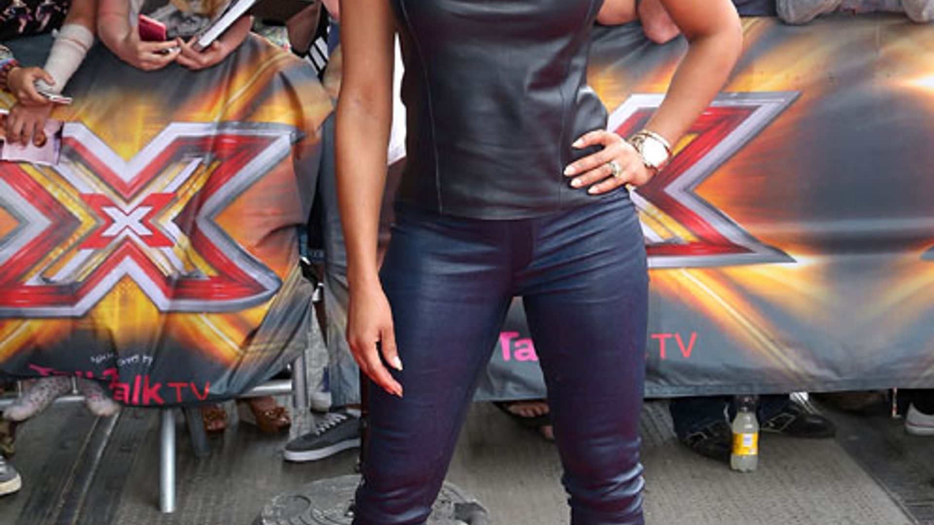 Cheryl Cole dazzles in monochrome at X Factor auditions