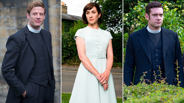 Grantchester stars James Norton, Morven Christie and Tom Brittney