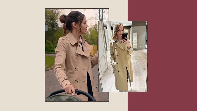 Michelle Keegan trench coat lookalike