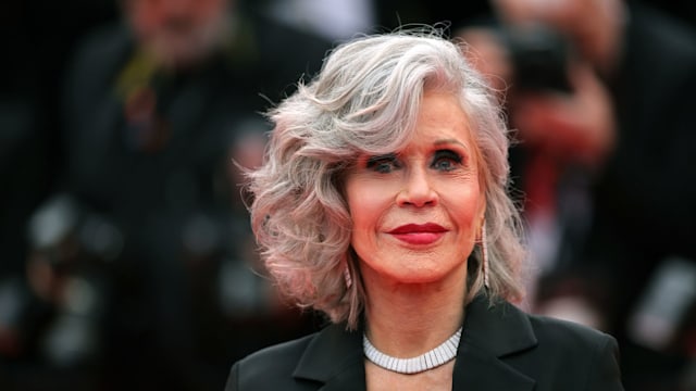 Jane Fonda attends "Le DeuxieÌme Acte" ("The Second Act") Screening & opening ceremony red carpet at the 77th annual Cannes Film Festival at Palais des Festivals on May 14, 2024 in Cannes, France