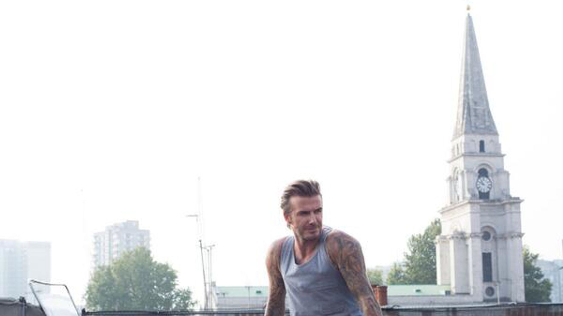 David Beckham smoulders as biker boy in new ad campaign