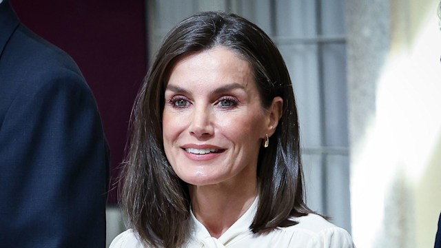  Queen Letizia of Spain attends the National Sports Awards 2022 at El Pardo Palace on April 04, 2024 in Madrid, Spain. (Photo by Paolo Blocco/WireImage)