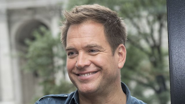 Michael Weatherly smiling outdoors 