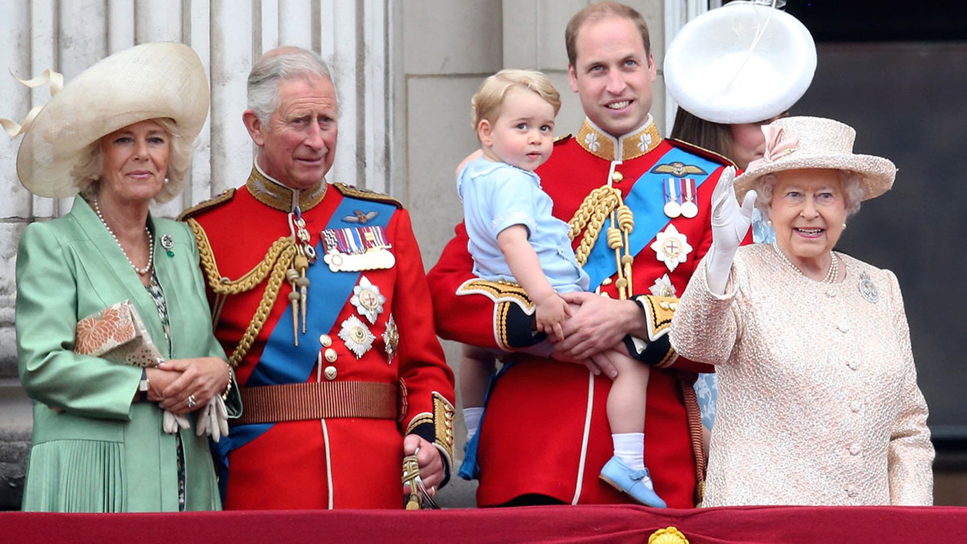 duchess of cornwall prince george trooping the colour