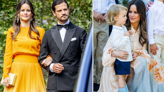 Princess Sofia with her husband and her son