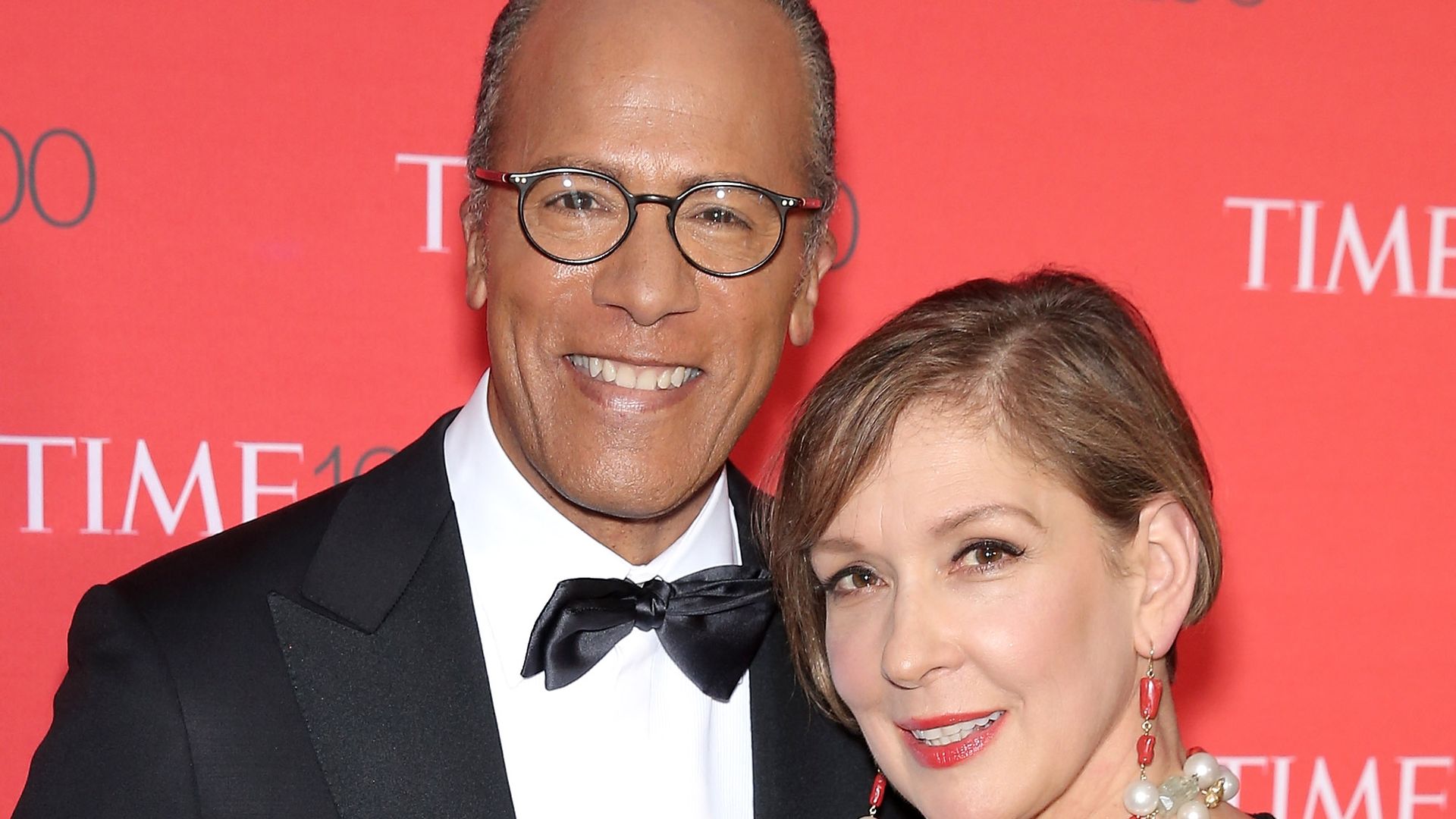 Lester Holt and Carol Hagen attend the 2016 Time 100 Gala at Frederick P. Rose Hall, Jazz at Lincoln Center on April 26, 2016 in New York City.