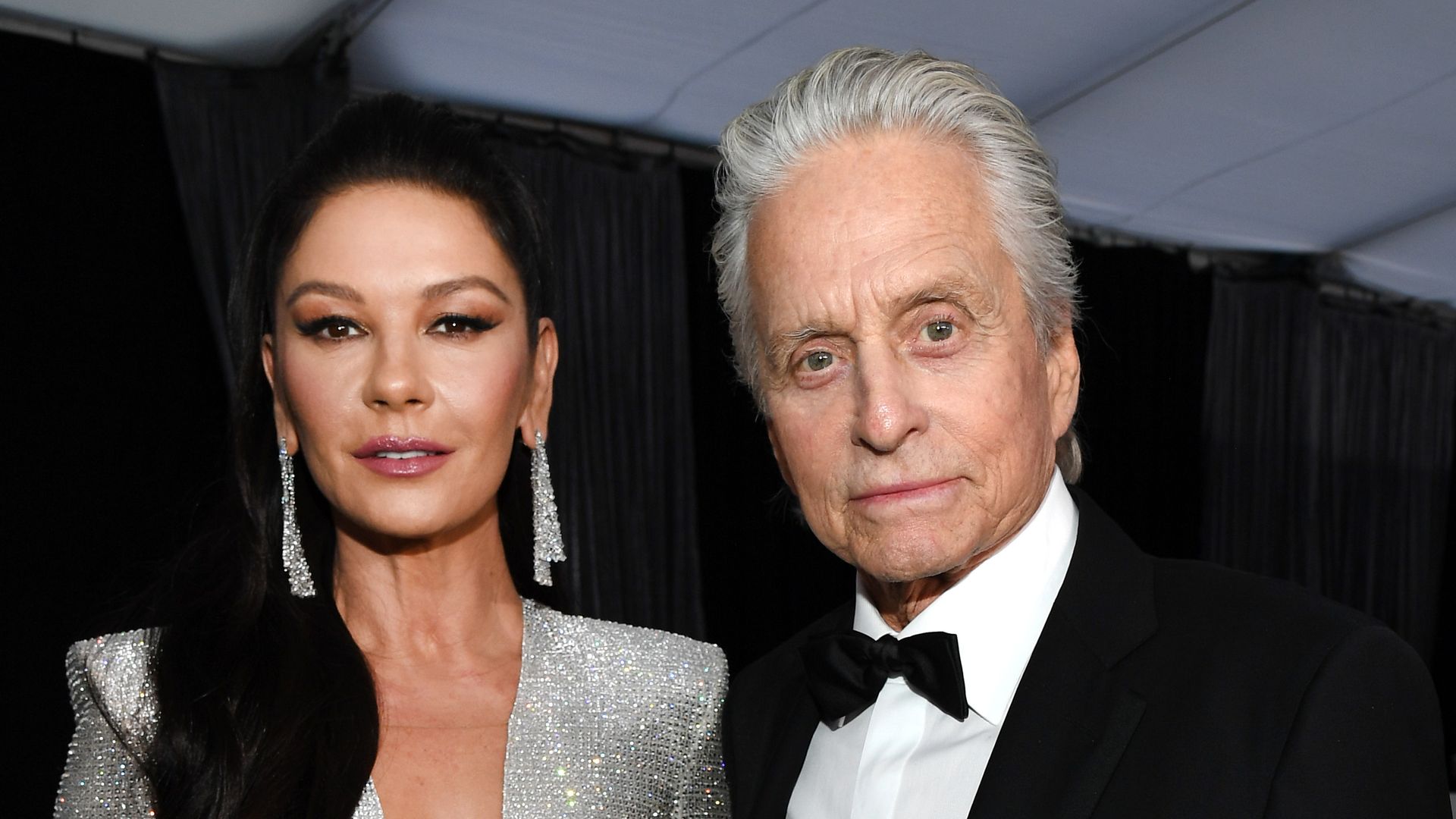 Catherine Zeta-Jones and Michael Douglas attend the 26th Annual Screen ActorsÂ Guild Awards at The Shrine Auditorium on January 19, 2020 in Los Angeles, California.