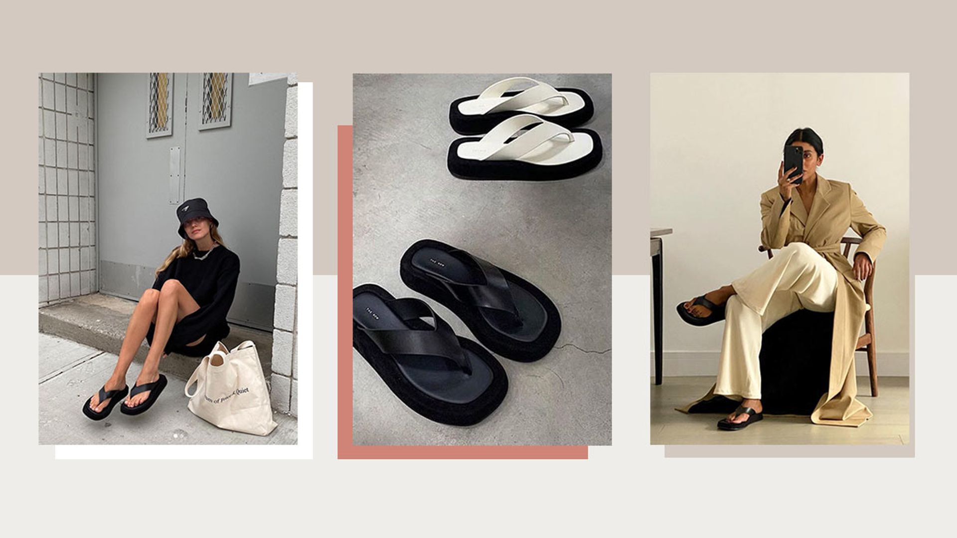 Ginza Flip Flop in Black