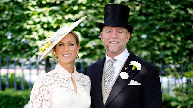 Zara Tindall and Mike Tindall attend day 3 'Ladies Day' of Royal Ascot 2023 at Ascot Racecourse on June 22, 2023 in Ascot, England