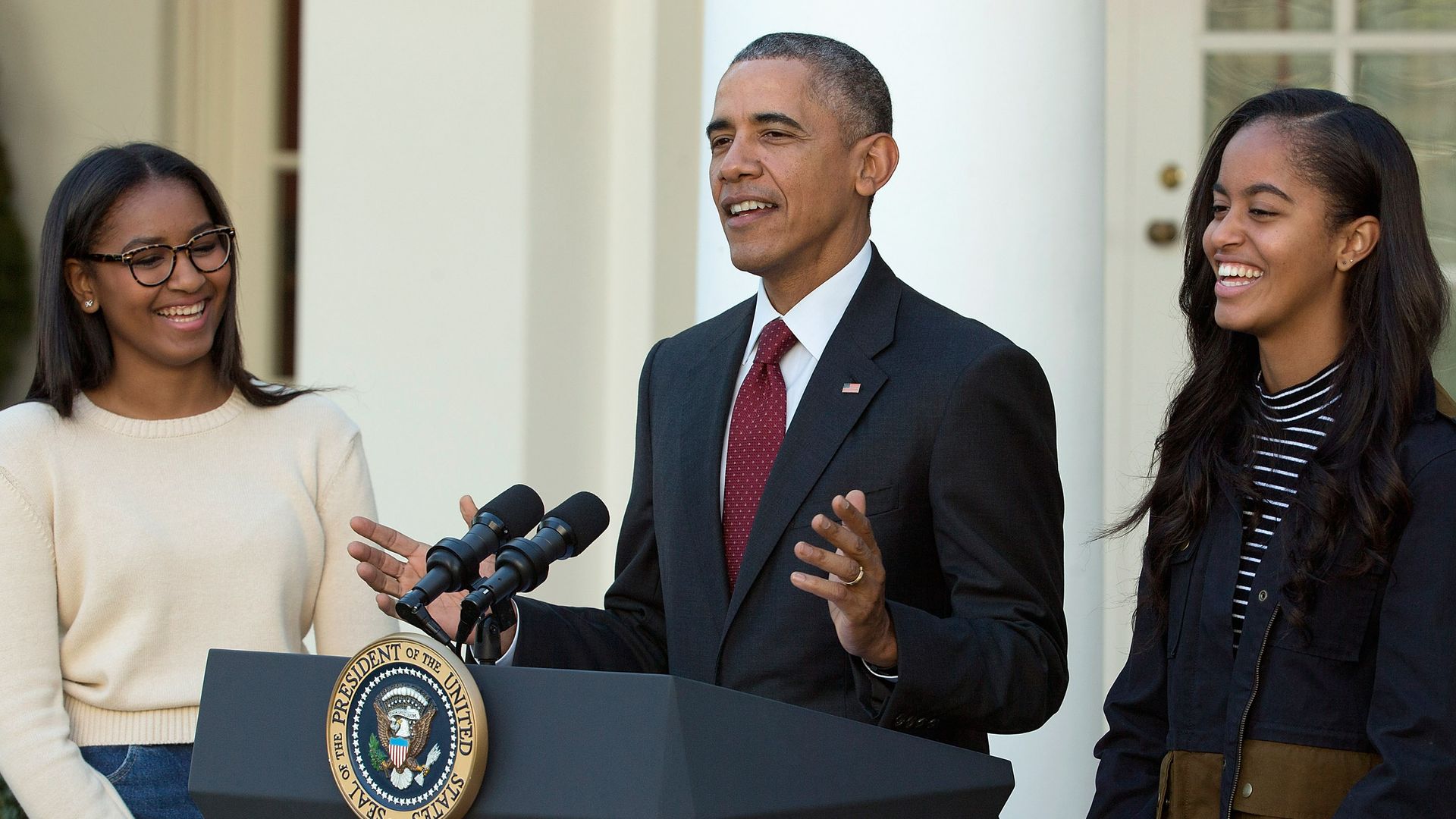 barack obama sasha malia