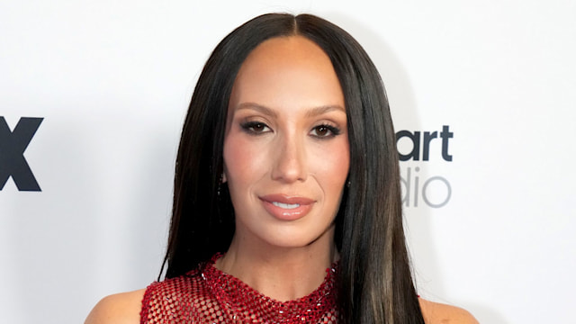 cheryl burke in red sparkly dress