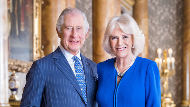 Charles and Camilla's first portrait as King and Queen Consort 
