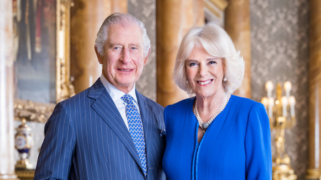 Charles and Camilla's first portrait as King and Queen Consort 