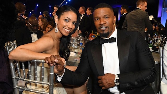 US actor Jamie Foxx and his daughter Corinne Foxx during the 26th Annual Screen Actors Guild Awards 