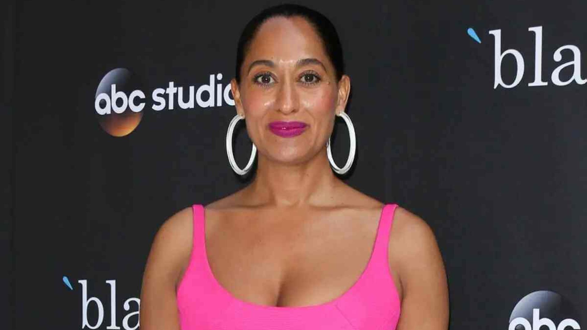 tracee ellis ross neon dress