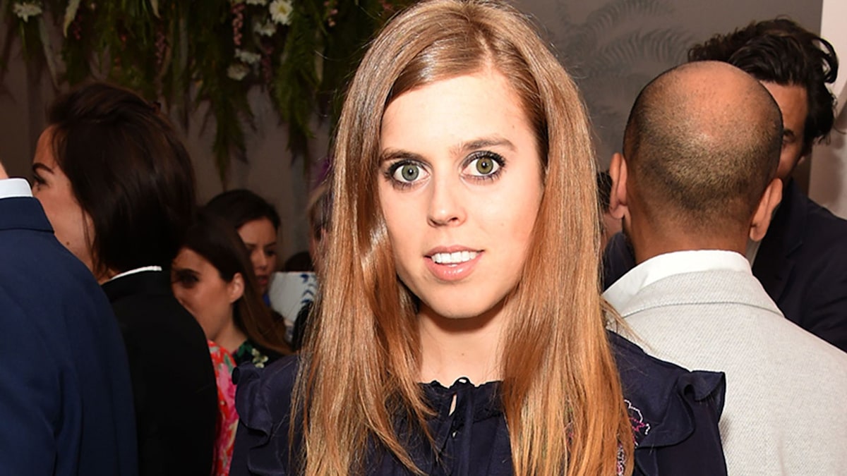 Princess Beatrice stunned in a Needle and Thread dress at Chelsea ...