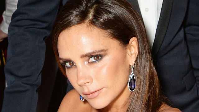 victoria beckham close up earrings