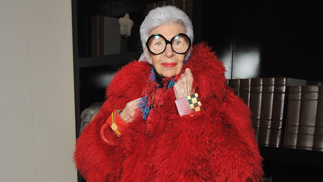 Fashion icon Iris Apfel was renown for her unique sense of style