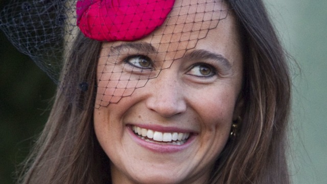 Pippa Middleton Arrives For The Wedding Of Katie Percy To Patrick Valentine At St Michael'S Church In Alnwick, Northumberland.