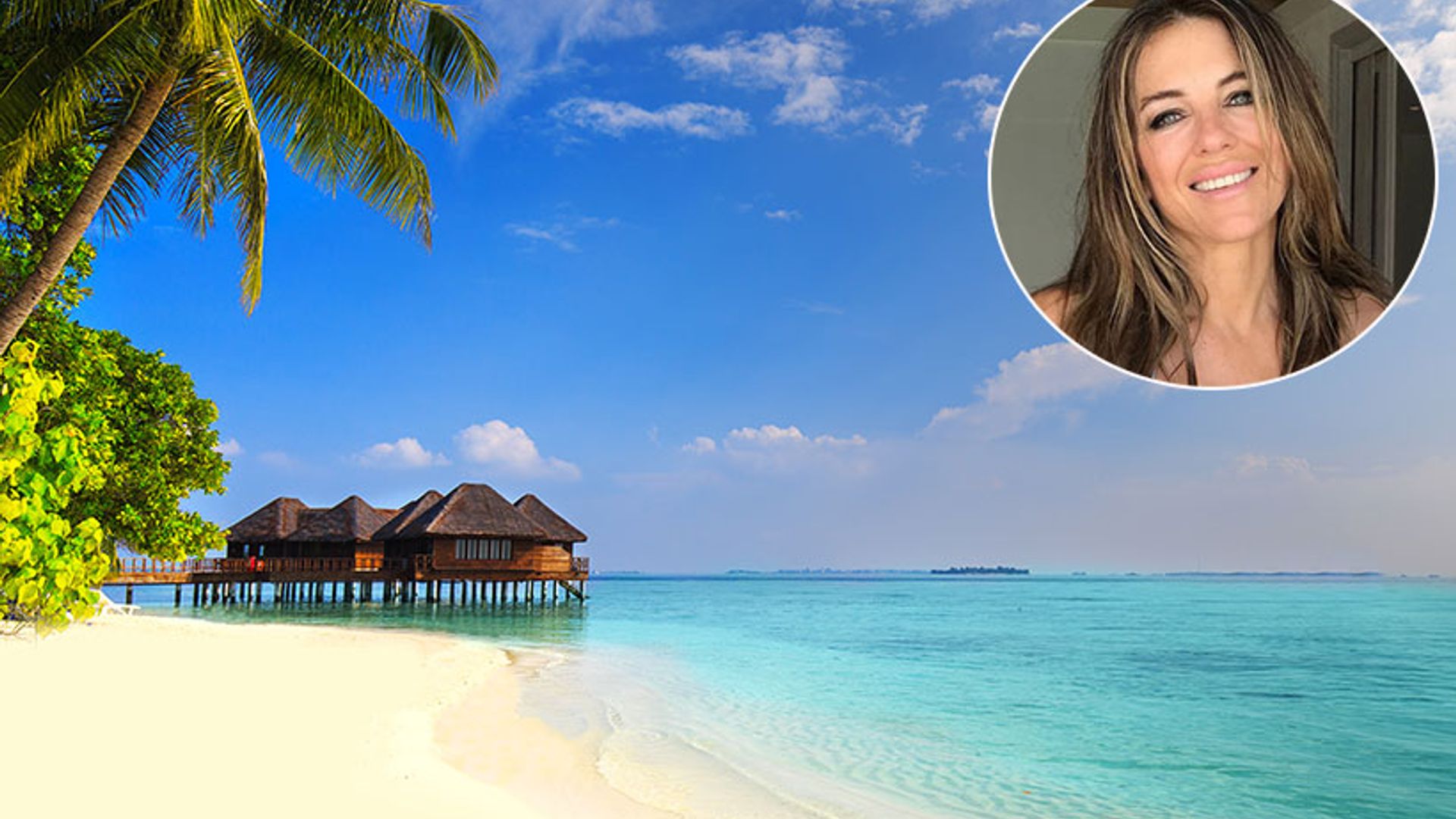 Elizabeth Hurley Maldives holiday