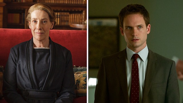 Phyllis Logan and Patrick J. Adams split image