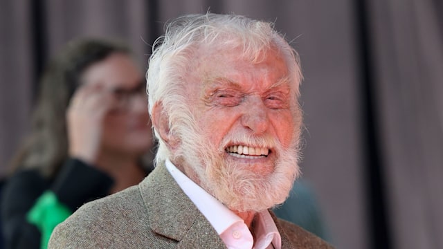 Dick Van Dyke attends Carol Burnett's Hand and Footprint in the Cement Ceremony at TCL Chinese Theatre on June 20, 2024 in Hollywood, California.