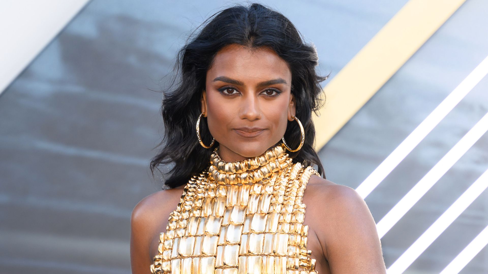 Simone Ashley attends the "F1: The Movie" European Premiere at Cineworld Leicester Square on June 23, 2025 in London, England