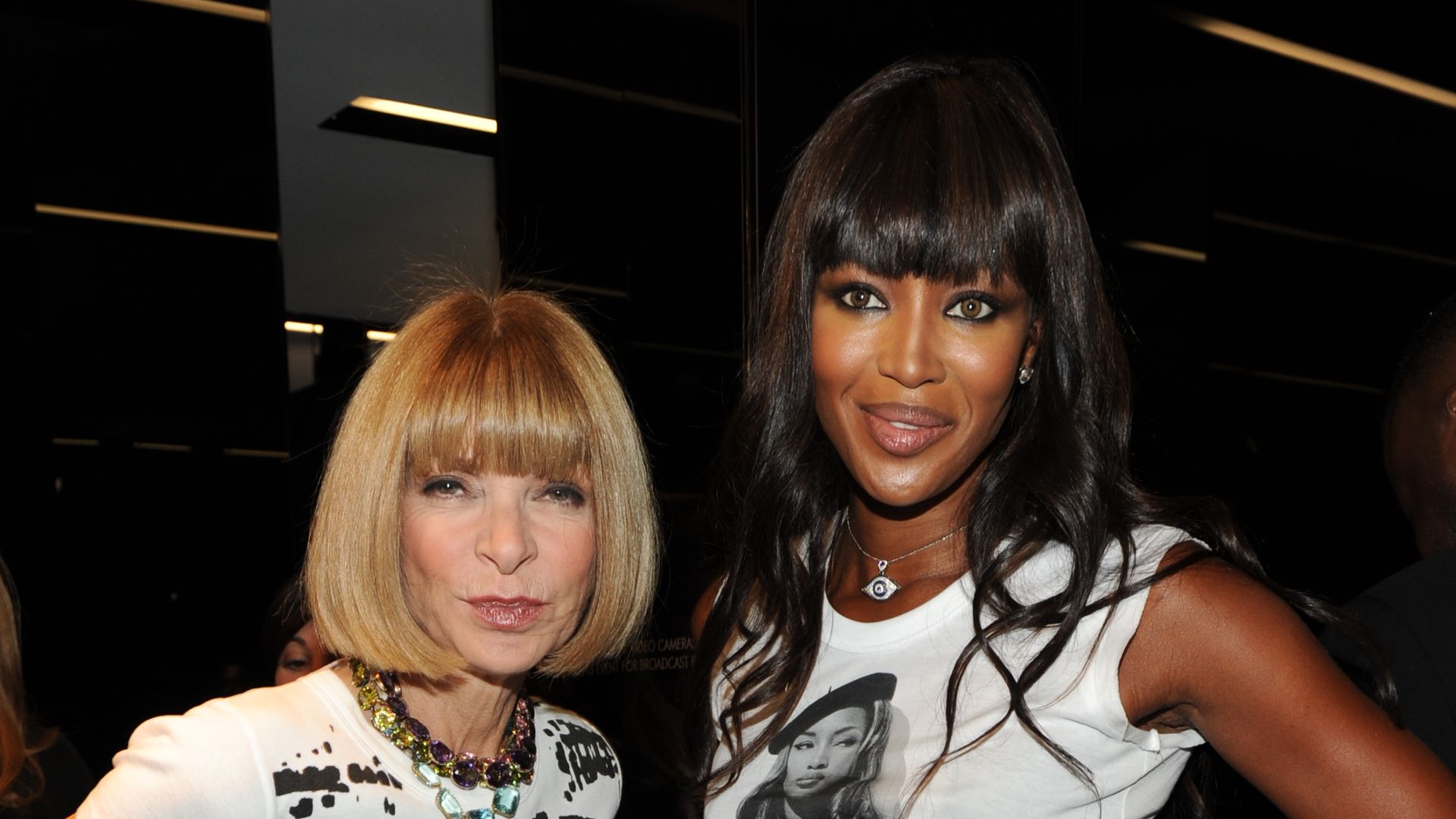 Anna Wintour and Naomi Campbell attend Fashion's Night 2010 at Dolce & Gabbana Madison Avenue
