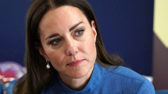 Catherine, Duchess of Cambridge during a visit to the Wheatley Group in Glasgow, to hear about the challenges of homelessness in Scotland, on May 11, 2022 in Glasgow, Scotland