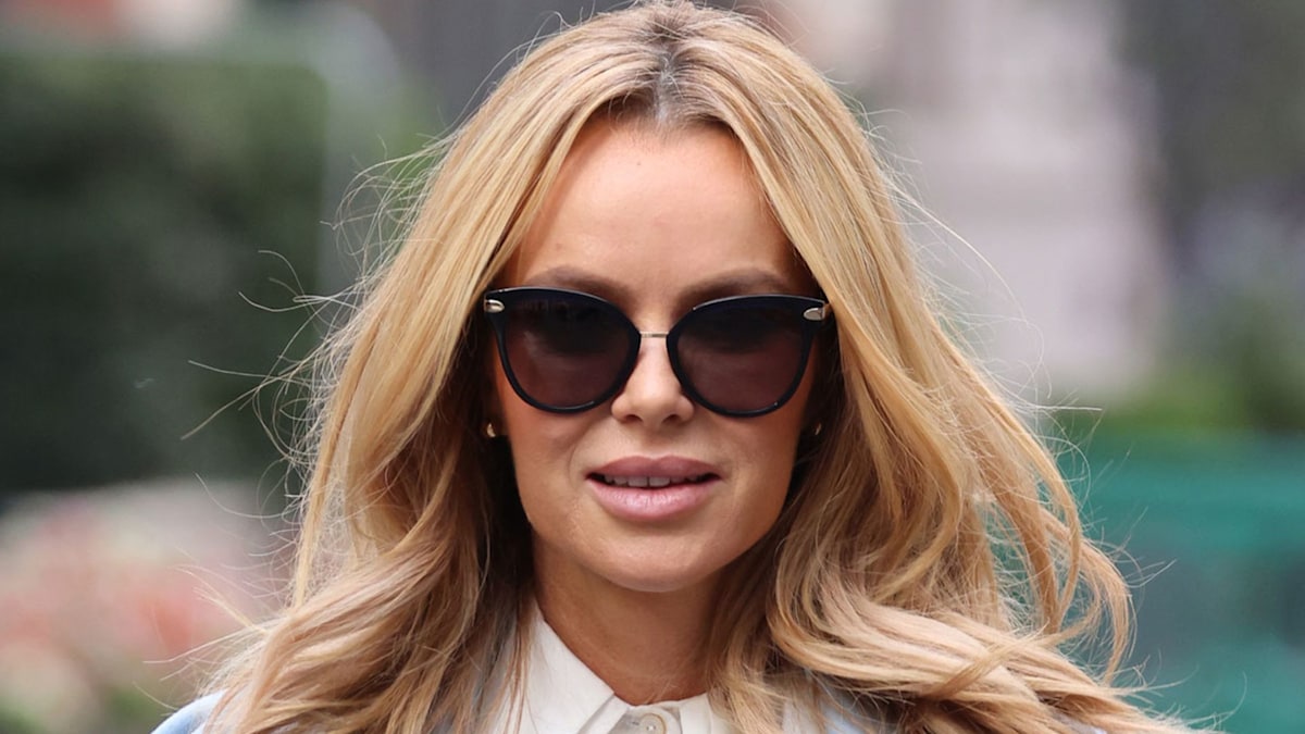 Amanda Holden turns heads in high-waisted jeans and statement coat | HELLO!