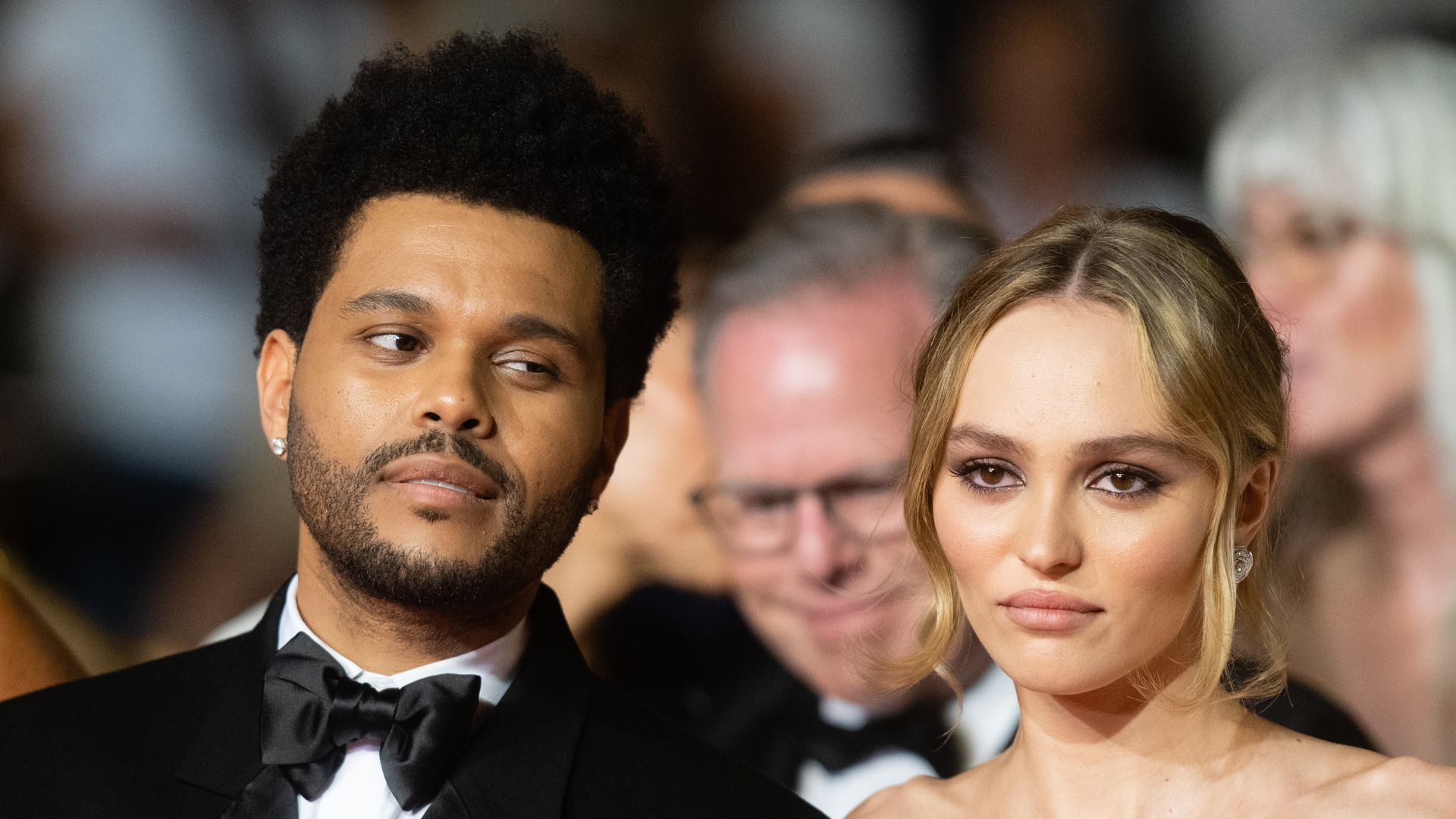 Co-stars The Weeknd and Lily-Rose Depp looked elegant at the Cannes premiere of The Idol 