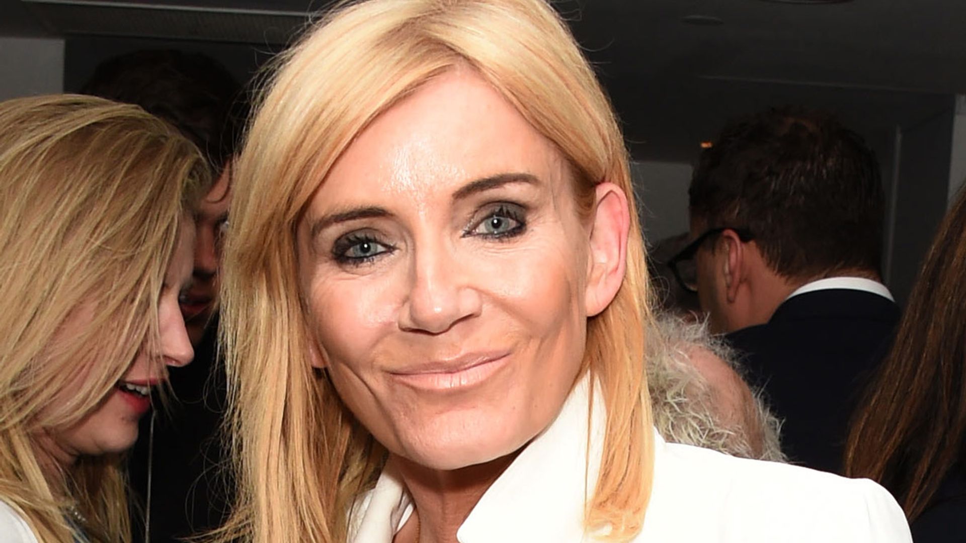 Michelle Collins is a boho bride in unconventional £750 suit for London wedding