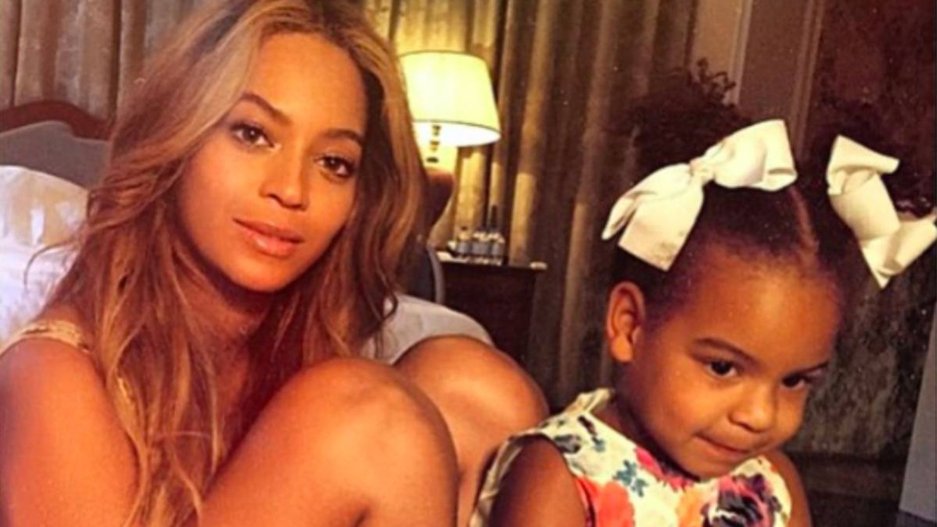 Beyoncé's daughter Blue Ivy rocks colourful eyeshadow in adorable party pictures