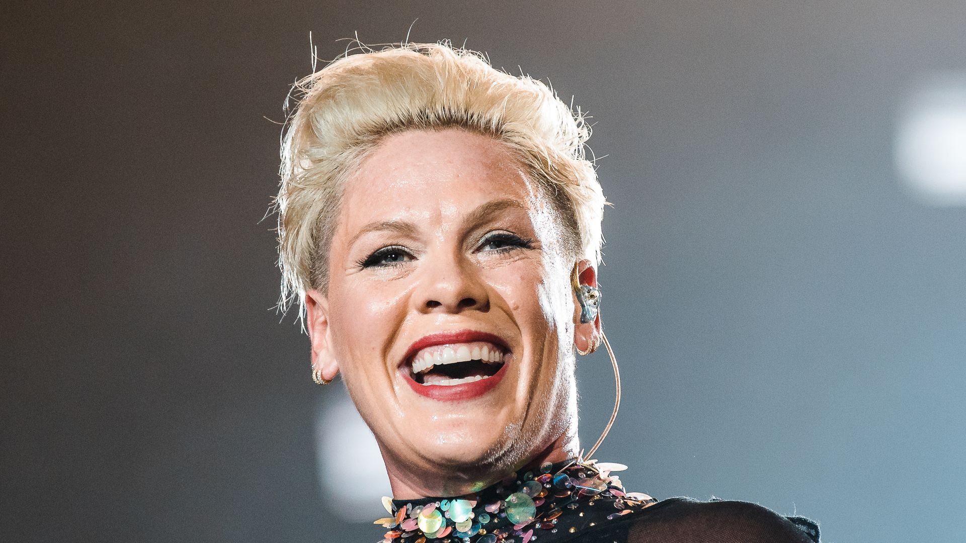 P!nk performs live on stage during day 6 of Rock In Rio Music Festival at Cidade do Rock on October 5, 2019 in Rio de Janeiro, Brazil