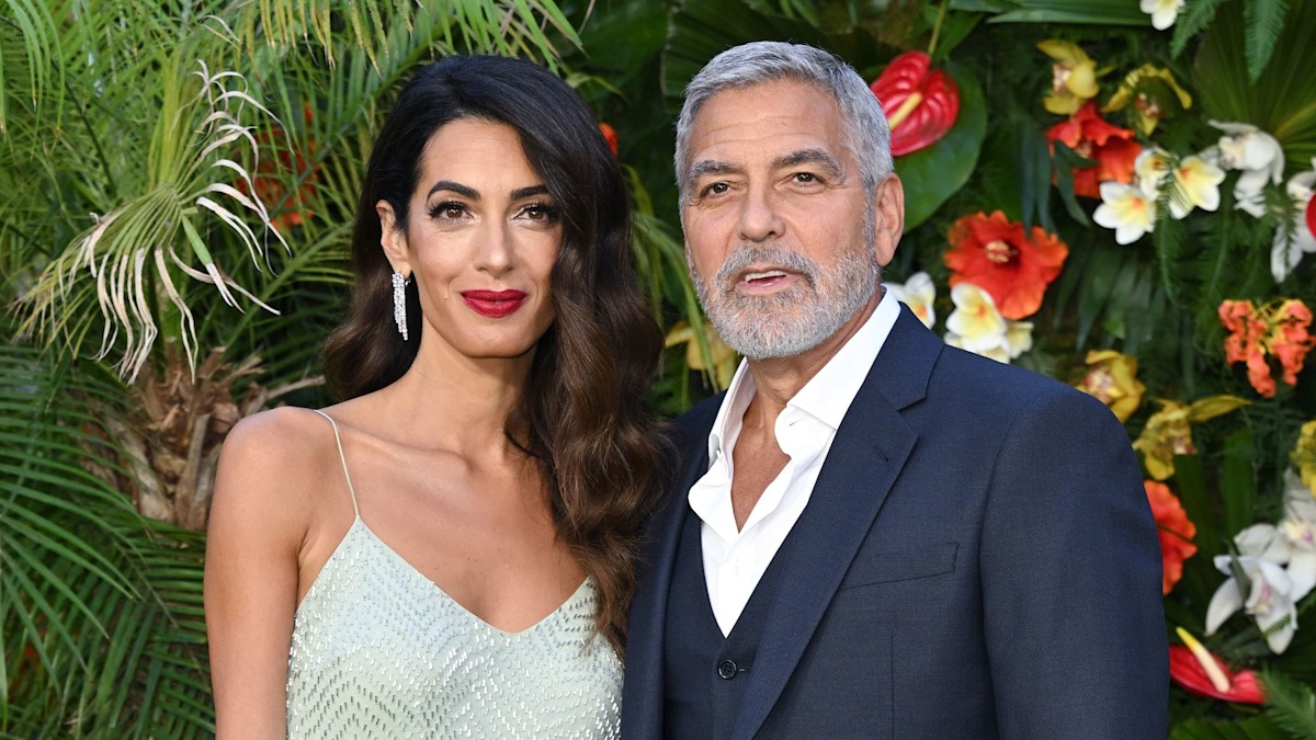 George and Amal Clooney's conservatory overflowing with plants at £12m island mansion