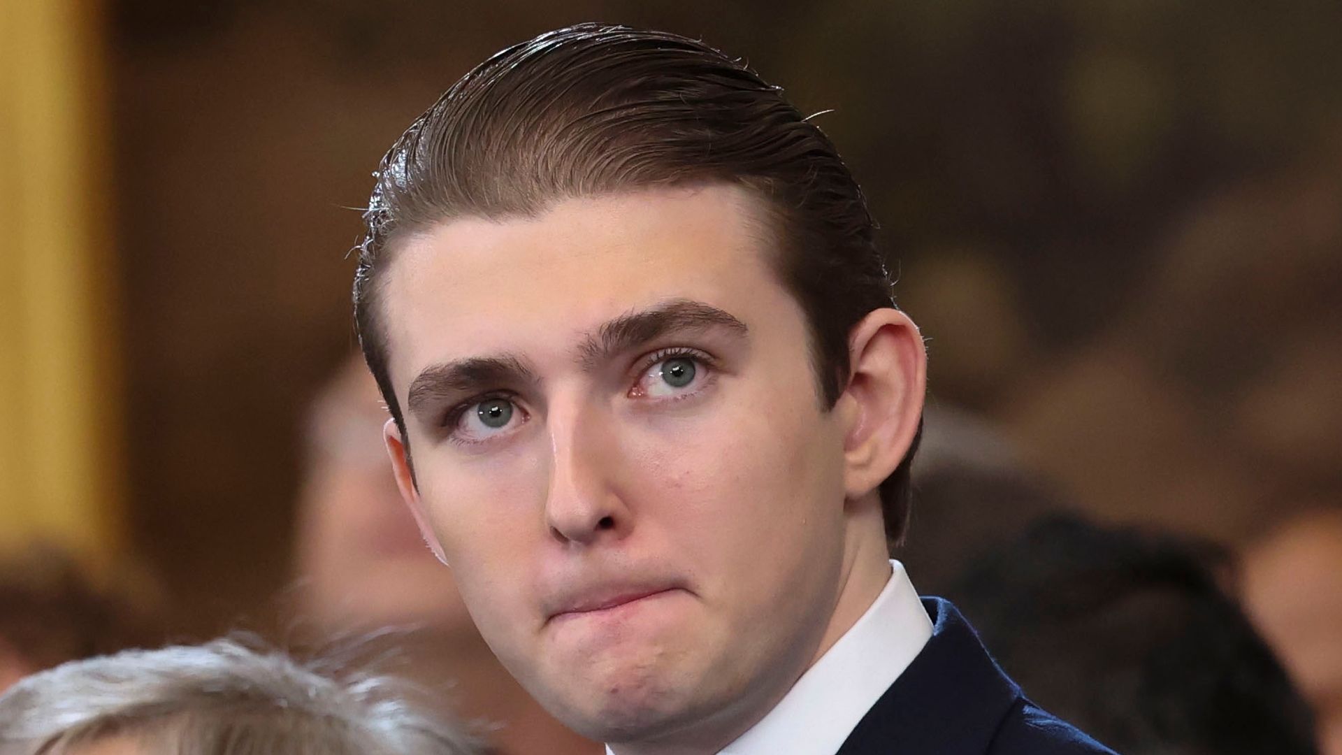 barron trump concerned look