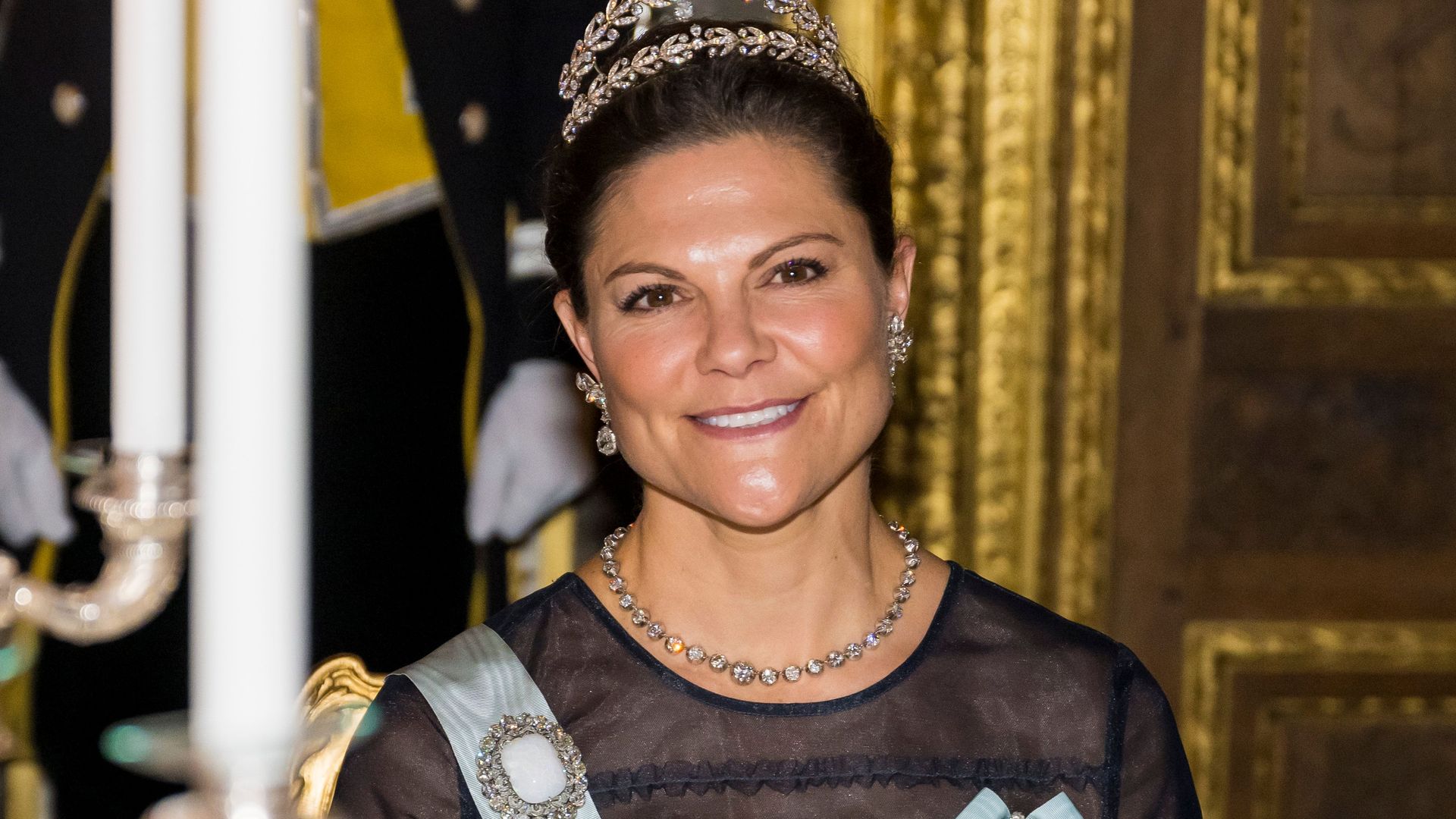 Crown Princess Victoria is radiant in H&M ballgown and shimmering tiara