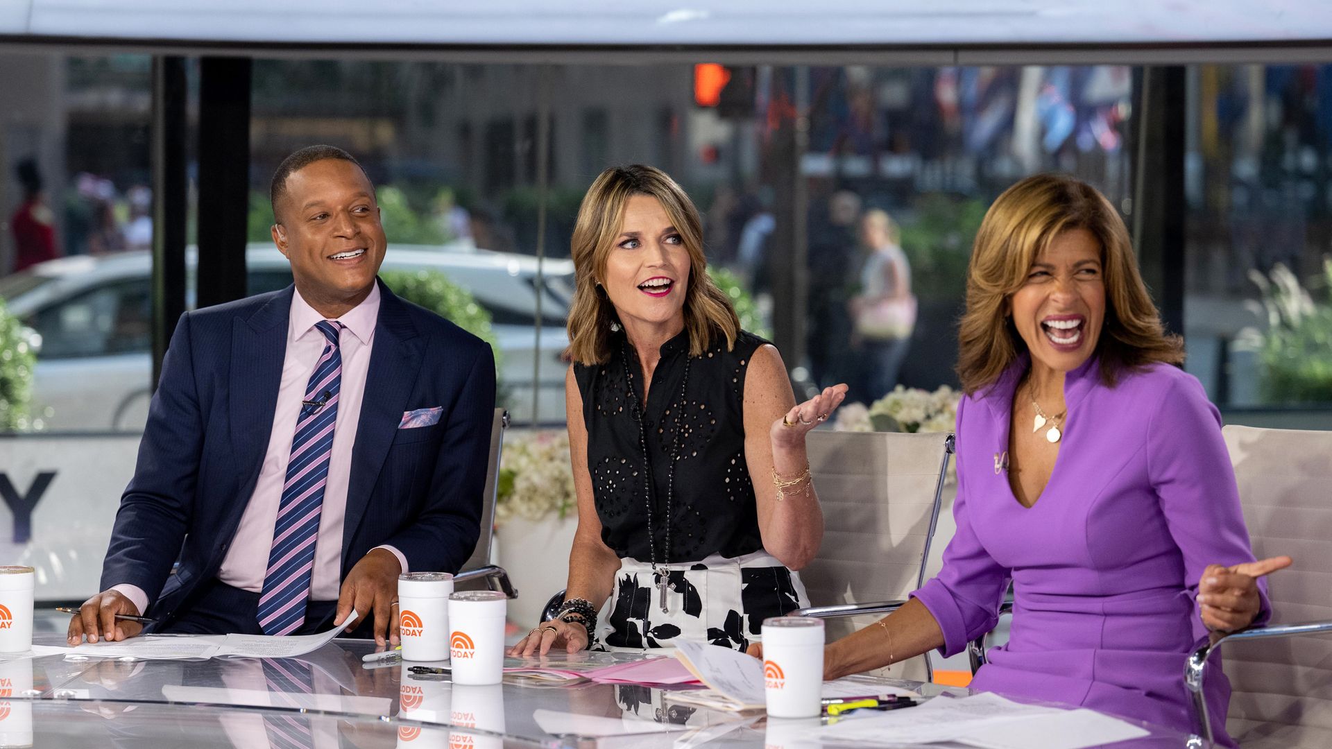 Today hosts Craig Melvin, Hoda Kotb, and Savannah Guthrie had mixed emotions