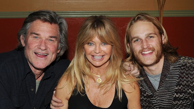Kurt Russell, Goldie Hawn and Wyatt Russell attend the "Cold in July" Dinner and Party hosted by The Snow Lodge x Eveleigh on January 18, 2014 in Park City, Utah