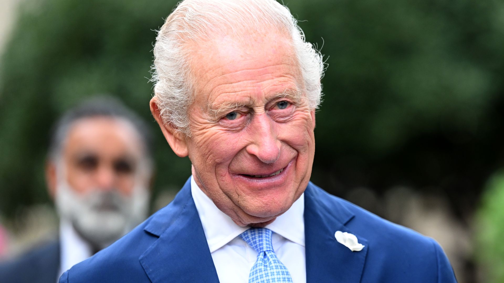 King Charles III attends a garden reception