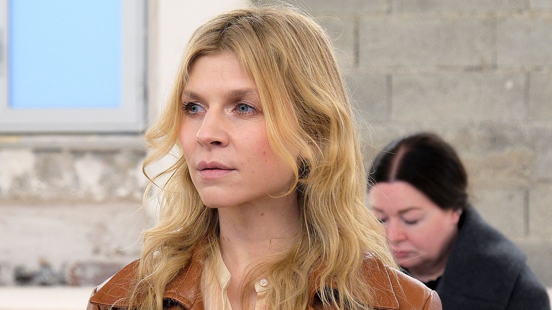  Actress Clemence Poesy at the Chloe fashion show in Paris