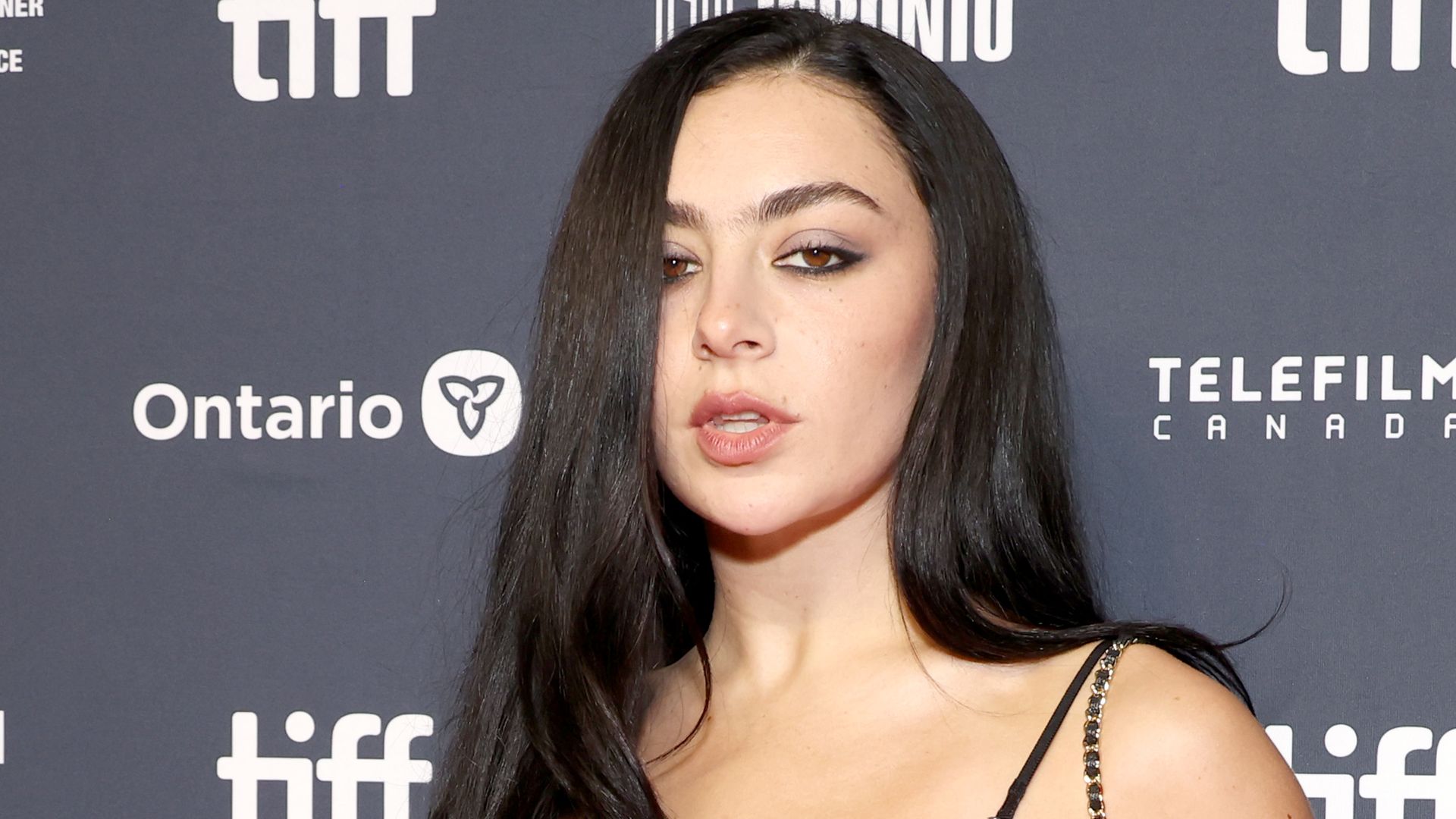 Charli XCX attends the premiere of "Erupcja" during the 2025 Toronto International Film Festival at TIFF Lightbox on September 04, 2025 in Toronto, Ontario