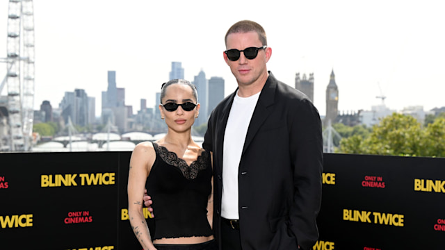 channing tatum zoe kravitz blink twice photocall