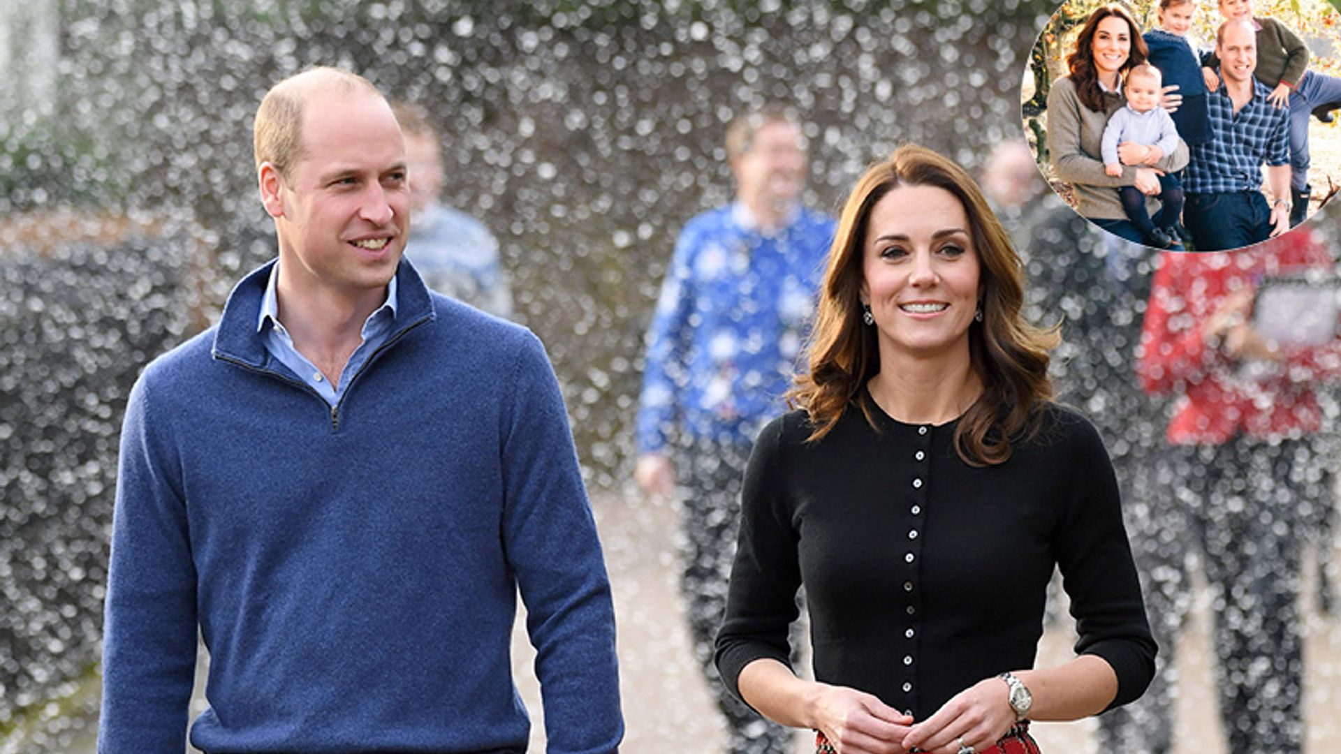 Kate Middleton, Prince William and children surprise in jeans for adorable 2018 Christmas card
